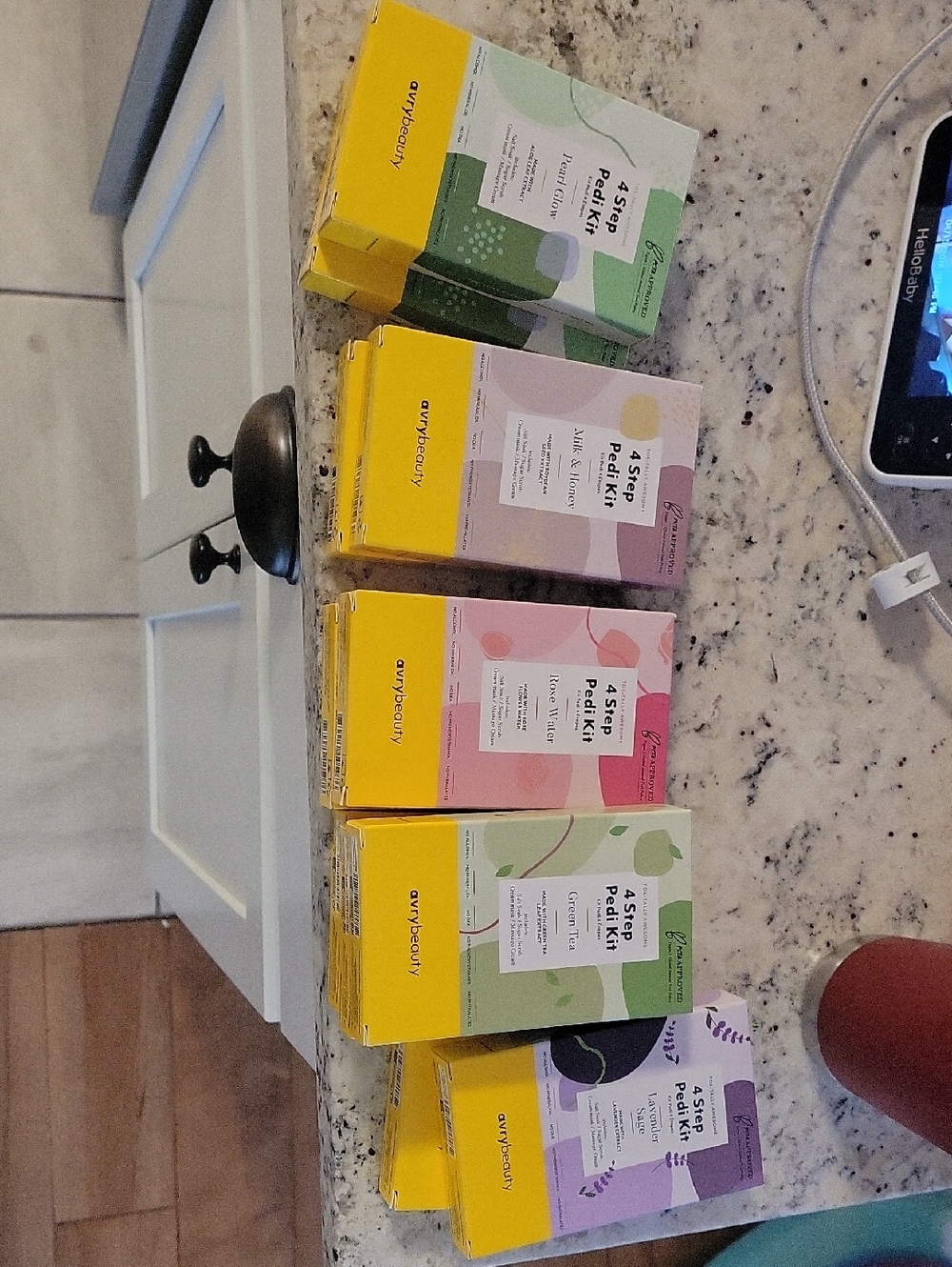 11 Sets Of  4-Step Pedi Kit New In Box.
